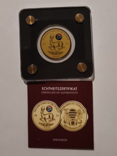 Goldmünze springbock 2021 - "springbock, 2021"