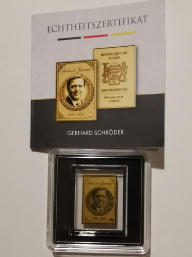 Goldbarren gerhard schröder - goldbarren, schröder"