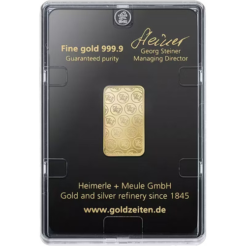 Goldbarren gramm 999 9 - 10, g