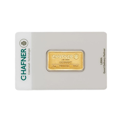 Goldbarren feingold 999 9 - 5,