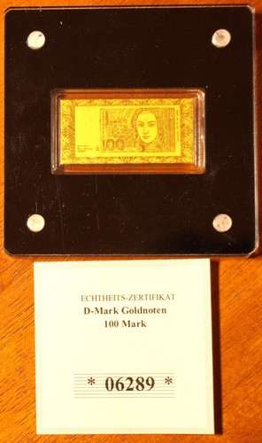 Münze goldbarren mark - münze, d-mark