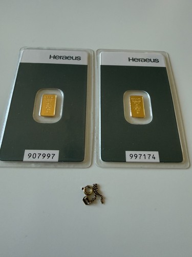 Goldbarren gramm gold - 2x,