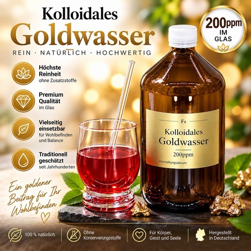 Kolloidales goldwasser - kolloidales,