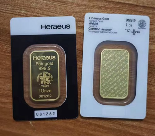Heraeus goldbarren gold - oz,