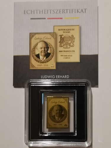 Goldbarren ludwig erhard - goldbarren, "ludwig