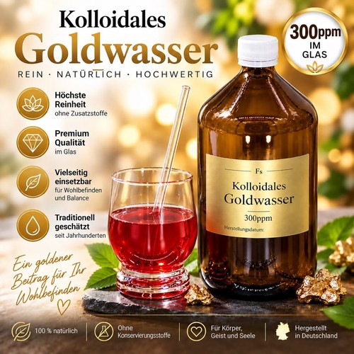 Kolloidales goldwasser - kolloidales,
