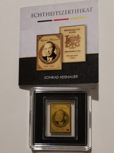 Goldbarren konrad adenauer - goldbarren, "konrad