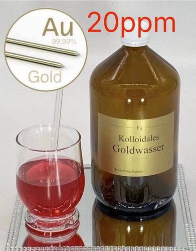 Kolloidales goldwasser 500ml - kolloidales, goldwasser,