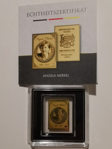 Goldbarren angela merkel - goldbarren, "angela