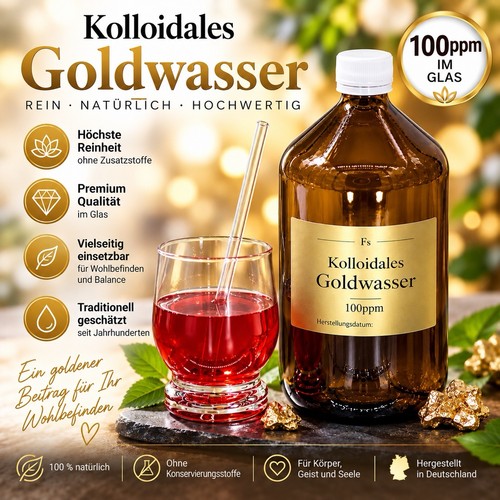 Kolloidales goldwasser - kolloidales,