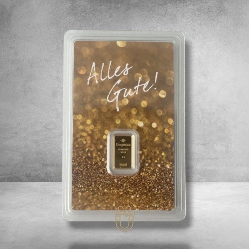 Goldbarren alles gute - 1, gute"