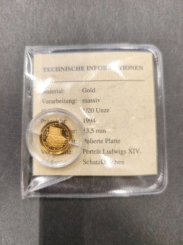 Goldbarren feingold - 1/20,