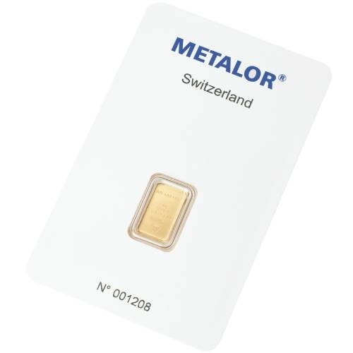 Metalor gramm goldbarren - 1,
