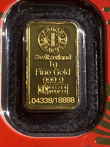 Heraeus goldbarren 9999 - heraeus, 1g