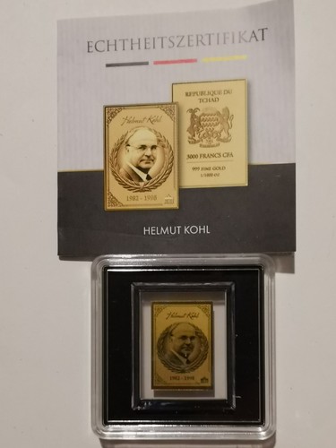 Goldbarren helmut kohl - goldbarren, "helmut