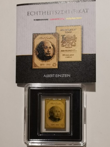 Goldbarren albert einstein - goldbarren, "albert